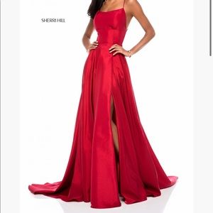 Red Sherri Hill Prom Dress
